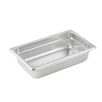 Thumbnail image #2 for Winco SPJP-402 Quarter-Size Anti-Jamming Solid Steam Table Pan, 2-1/2 Inch Deep, 23-Gauge 18/8 Stainless Steel Case of 72