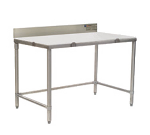 Product image #1 for Eagle Group 48 Inch x 30 Inch Poly Top Cutting Table with 4-1/2 Inch Removable Stainless Backsplash