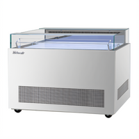 Turbo Air TOS-50NN-S 50-1/4 Inch Open Display Self-Contained Sandwich & Cheese Merchandiser