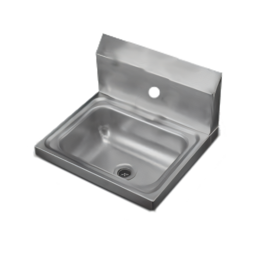 Product image #1 for Vollrath Wall-Mount Stainless Steel Hand Wash Sink, 1-Hole for Electronic Mixing Faucet, 17 x 15 Inches