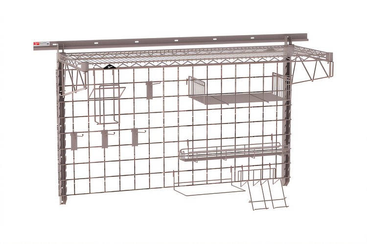 Product image #1 for Metro SmartWall Wall-Mounted Pizza Prep Starter Shelving Kit