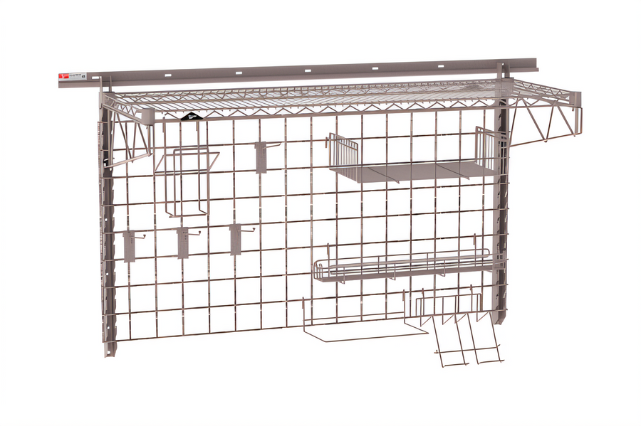 Product image #1 for Metro SmartWall Wall-Mounted Pizza Prep Starter Shelving Kit
