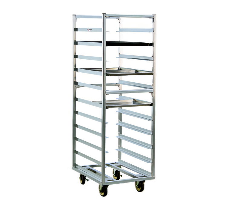 Product image #1 for New Age Heavy-Duty Roll-In Refrigerator/Proofer Rack, Open Frame Aluminum, 11 Sheet Pan Capacity