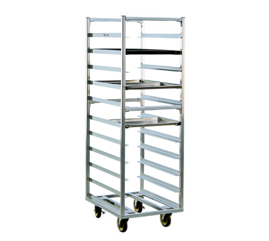 Product image #1 for New Age Heavy-Duty Roll-In Refrigerator/Proofer Rack, Open Frame Aluminum, 11 Sheet Pan Capacity