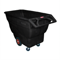 Rubbermaid Commercial Products Mobile Open-Top Structural Foam Tilt Truck, 3/4 Cu. Yd., Black