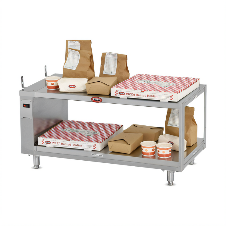 Product image #1 for FWE 43-Inch Countertop 2-Tier Heated Holding Shelf, Stainless Steel
