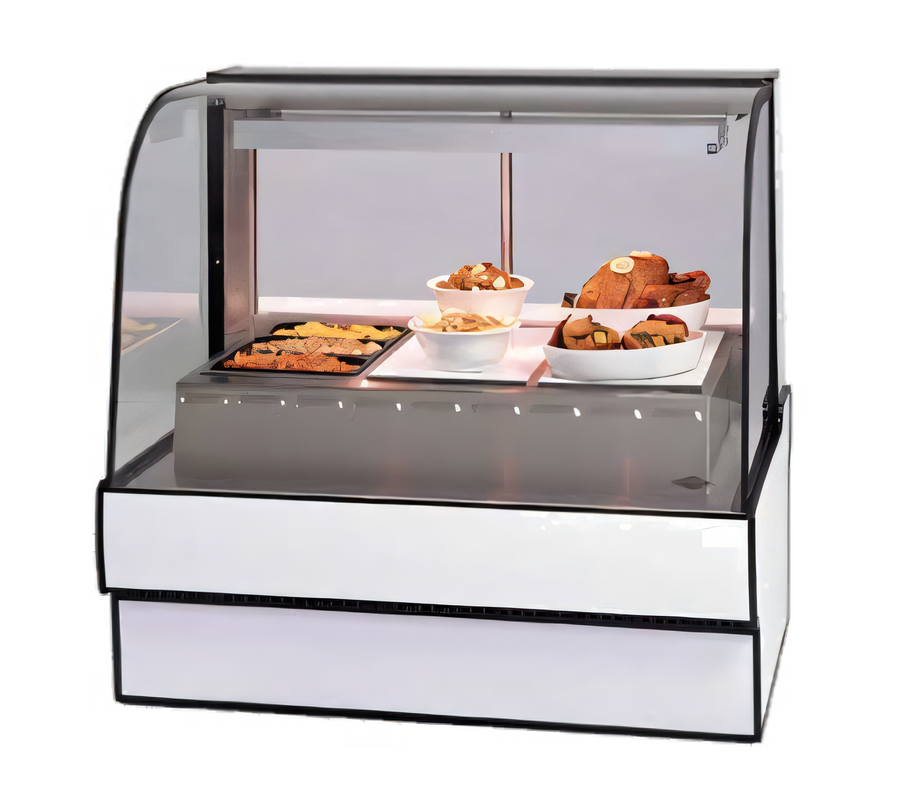 Product image #1 for Federal Industries Curved Glass Full-Service Heated Deli Case with 3 Wells, 59.13-Inch Wide
