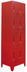 Thumbnail image #1 for Omcan 4-Tier 2-Bank Red Painted Steel Locker Unit, 8 Compartments
