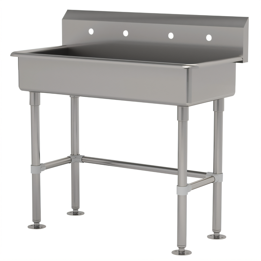 Product image #1 for Advance Tabco 40-Inch Freestanding Multiwash ADA-Compliant Hand Wash Sink, 304 Stainless Steel