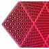 Thumbnail image #1 for San Jamar Tuf-Mat Medium-Duty Grease-Proof Red Rubber Kitchen Mat, 36