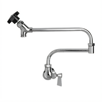 Fisher 47300 Splash-Mounted Single Valve Pot Filler Faucet with 18-Inch Double-Joint Spout