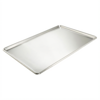 Winco Full-Size 18 x 26 Inch Solid Sheet Pan with Open Bead