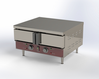 Southbend PSE-2-SB Electric Countertop 2-Compartment Convection Steamer with Steam Generator