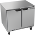 Thumbnail image #1 for Beverage-Air 36-Inch Two-Section Undercounter Freezer with 2 Solid Doors and 4 Shelves