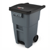 Thumbnail image #1 for BRUTE 50 Gallon 2-Wheel Step-On Rollout Trash Container with Hinged Lid