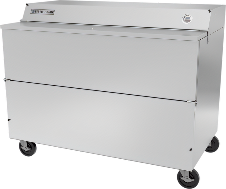 Product image #1 for Beverage-Air SMF58HC-1-S Single Access Forced-Air School Milk Cooler, 58-Inch Wide, 24 Cu. Ft., Stainless Steel