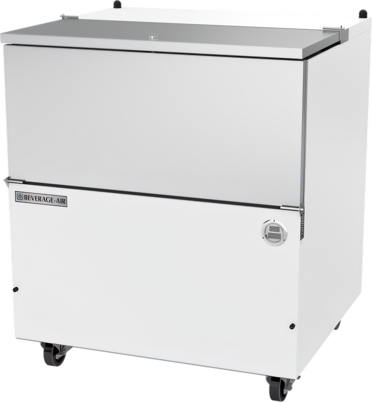 Product image #1 for Beverage-Air SM34HC-W-02 34-Inch Single-Access Cold Wall School Milk Cooler, 12.73 Cu. Ft., White Exterior, Stainless Interior