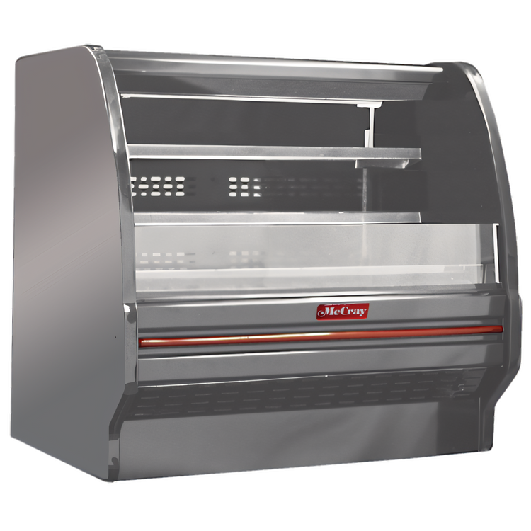 Product image #1 for Howard-McCray 40E Series 39-Inch Dairy Curved End Open Merchandiser, Self-Contained Refrigerated, Stainless Steel