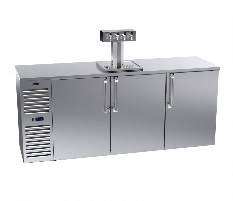 Product image #1 for Krowne DB84 84-Inch Three-Section Self-Contained Direct Draw Draft Beer Cooler