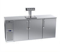 Krowne DB84 84-Inch Three-Section Self-Contained Direct Draw Draft Beer Cooler
