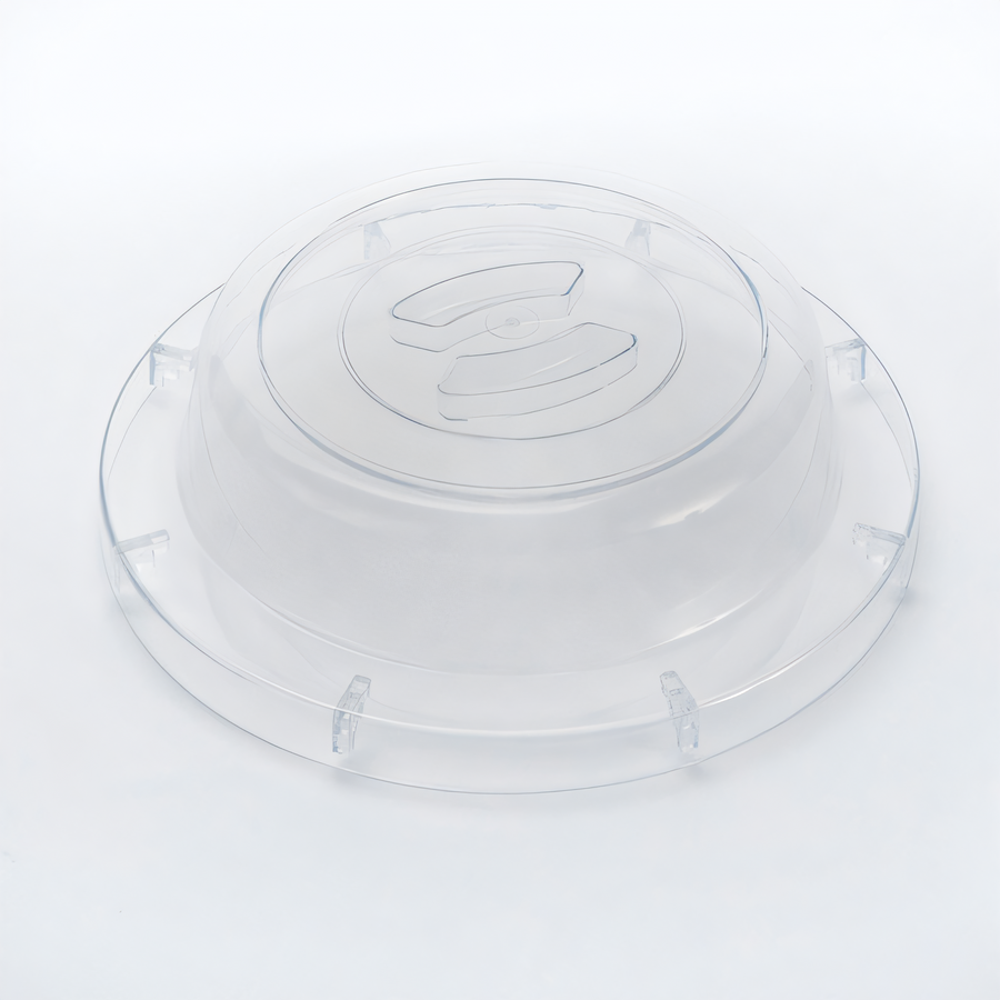 Product image #1 for American Metalcraft Universal Clear ABS Round Plate Cover for 10 to 11-1/2 Inch Plates
