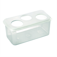 Araven GN 1/3 Size Squeeze Bottle Organizer with 26 oz Dispenser
