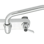 Thumbnail image #1 for Fisher 5414 Commercial Backsplash-Mount Faucet with 14-Inch Swing Spout, 8-Inch Centers, Brass