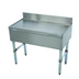 Thumbnail image #1 for Advance Tabco Underbar Basics Freestanding Stainless Steel Underbar Drainboard, 18 x 21 x 33 Inches, 4-Inch Backsplash
