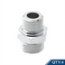 Thumbnail image #1 for T&S Brass 3/8 Inch NPT Male x 3/4-14UN Male Faucet Adapter