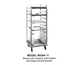 Thumbnail image #1 for Dinex Mobile Full-Height Aluminum Pan Rack for 20 12