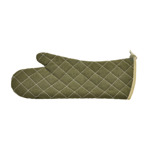 Product image #1 for Winco 17-Inch Green Cotton Flame-Resistant Oven Mitt