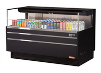 Turbo Air Low-Profile Horizontal Open Display Merchandiser, Deck Only, 8 Cu. Ft., Self-Contained Refrigeration