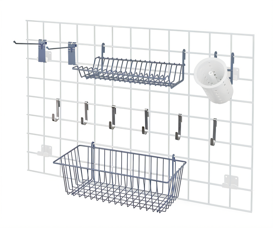 Product image #1 for Quantum Store Grid Accessory Pack with Basket, Lid Holder Drying Rack, Cylinder Holder, Flatware Cylinder and Hooks