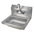 Thumbnail image #1 for John Boos Pro-Bowl Wall-Mount Hand Sink with Splash Mount Faucet, 14 x 10 x 5 Inch Bowl