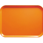 Thumbnail image #2 for Cambro Camtray® 810222 Rectangular Fiberglass Cafeteria Tray, 8" x 9-7/8", Orange Case of 12