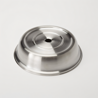 Round Stainless Steel Plate Cover for 9-Inch to 9-1/8-Inch Plates