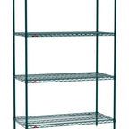 Thumbnail image #1 for Metro Super Erecta SE-1872K3-74-S4 Stationary Starter Wire Shelving Unit, 72"W x 18"D x 74"H, 600 lb. capacity per shelf, 2000 lb. capacity per unit