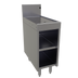 Thumbnail image #1 for Glastender Open Front Underbar Drainboard Cabinet Base, 12 Inch x 24 Inch, Stainless Steel