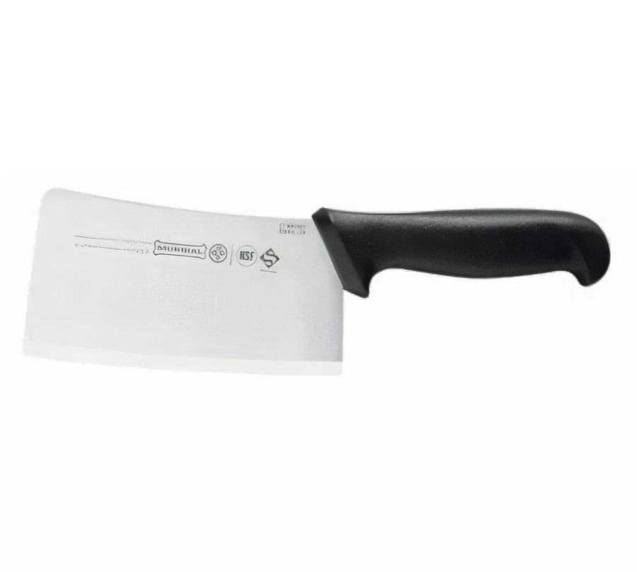 Product image #1 for Mundial 6-Inch x 3-Inch High Carbon Stainless Steel Cleaver with Black Polypropylene Handle