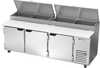 Beverage-Air DP93HC 93-Inch Three-Section Pizza/Deli Refrigerated Prep Table