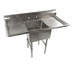 Thumbnail image #1 for Klinger's Trading Economy Single-Compartment Stainless Steel Sink with Dual Drainboards, 52 x 26 Inches