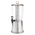 Thumbnail image #1 for Winco 2.25 Gallon Single Beverage Dispenser with Clear Acrylic Bowl, Stainless Steel Lid and Ice Core