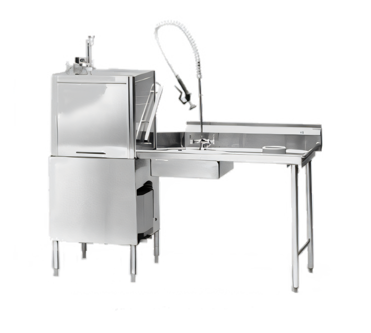 Product image #1 for Eagle Group Straight Soiled Dishtable with Right-to-Left Operation and Pre-Rinse Sink, 72 x 30 Inches