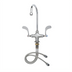 Thumbnail image #1 for T&S Brass Double Pantry Deck-Mount Manual Faucet with Swivel Gooseneck and Wrist Handles