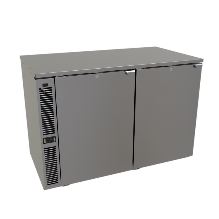 Product image #1 for Glastender C1SL44-UC One-Zone Side-Serviced Low-Profile Undercounter Cooler, 44 Inch, 2-Section, Stainless Steel Top