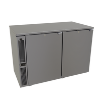 Glastender C1SL44-UC One-Zone Side-Serviced Low-Profile Undercounter Cooler, 44 Inch, 2-Section, Stainless Steel Top