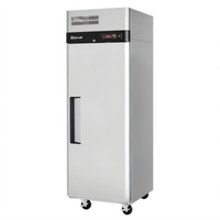 Turbo Air M3 Series 1-Section Reach-In Heated Holding Cabinet with Solid Hinged Door and Tray Slides