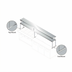 Thumbnail image #1 for Advance Tabco Double Overshelf for Existing Equipment, 120 Inch W x 18 Inch D, 18/430 Stainless Steel
