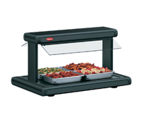 Hatco Glo-Ray 72-Inch Pass-Thru Countertop Buffet Warmer with Heated Base, Double Acrylic Sneeze Guards, and 5-Pan Capacity