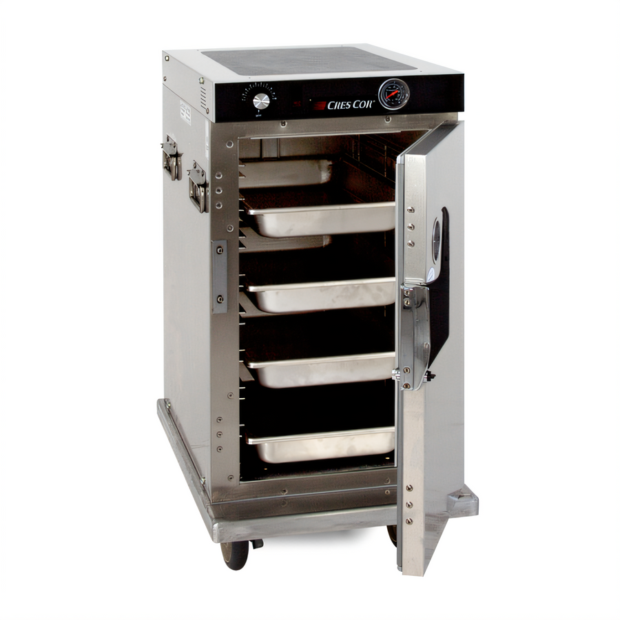 Product image #1 for Cres Cor Half-Size Mobile Insulated Stainless Steel Heated Cabinet for 8 12 x 20 Pans